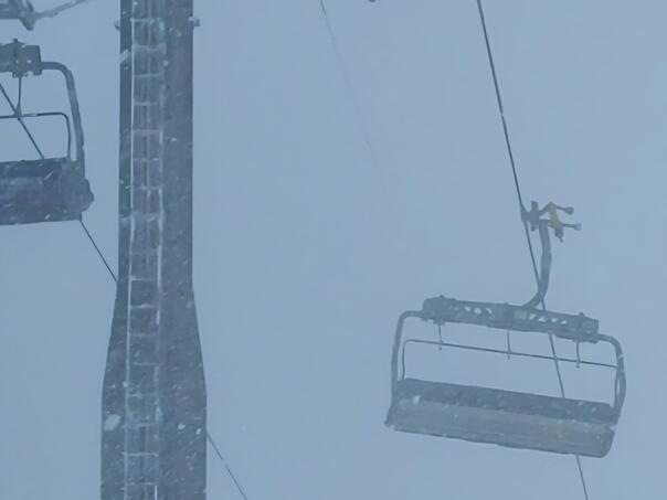 Šestosjed na Bjelašnici privremeno van funkcije zbog jakog vjetra