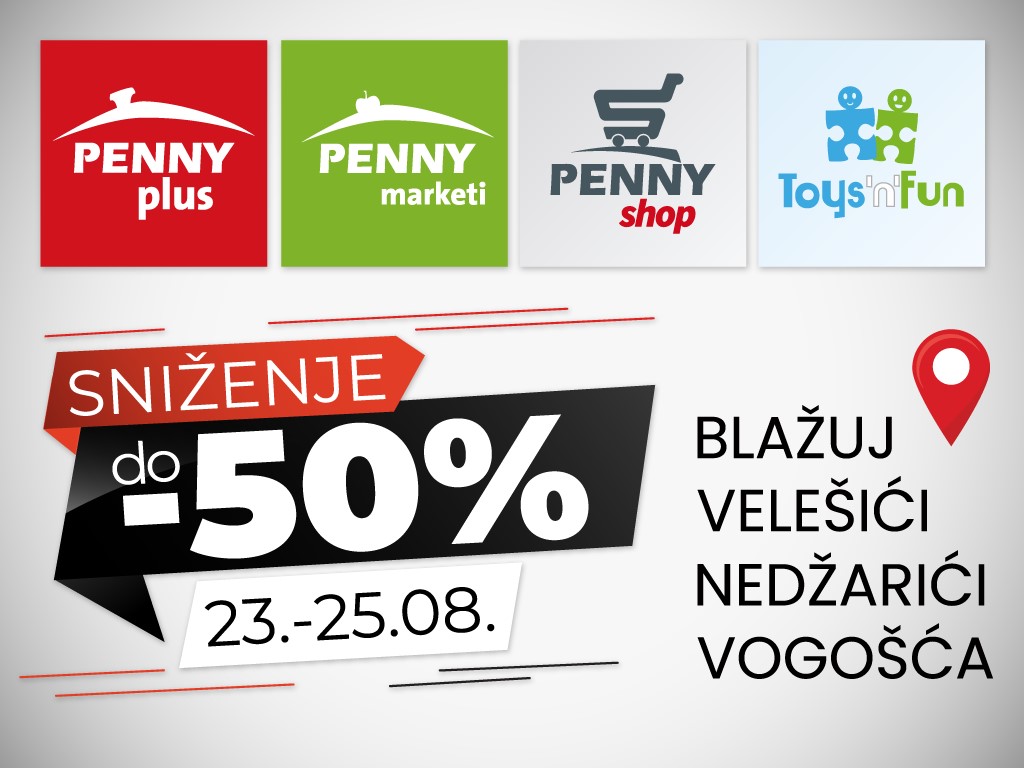 Shopping vikend u Pennyju: Velika sniženja, proslava, nagrade