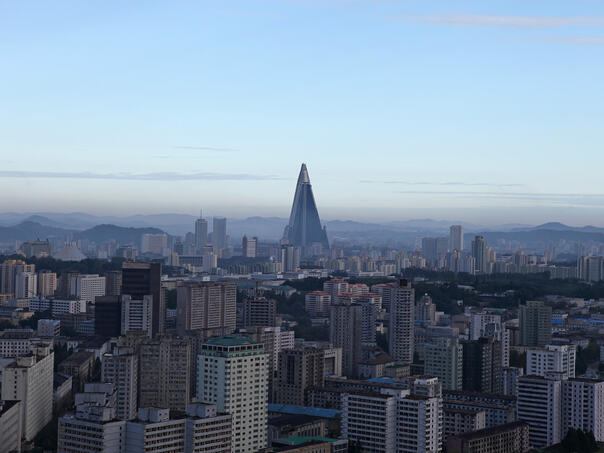 Simbol režimske politike: Veleljepni "hotel duhova" krasi centar Pyongyanga