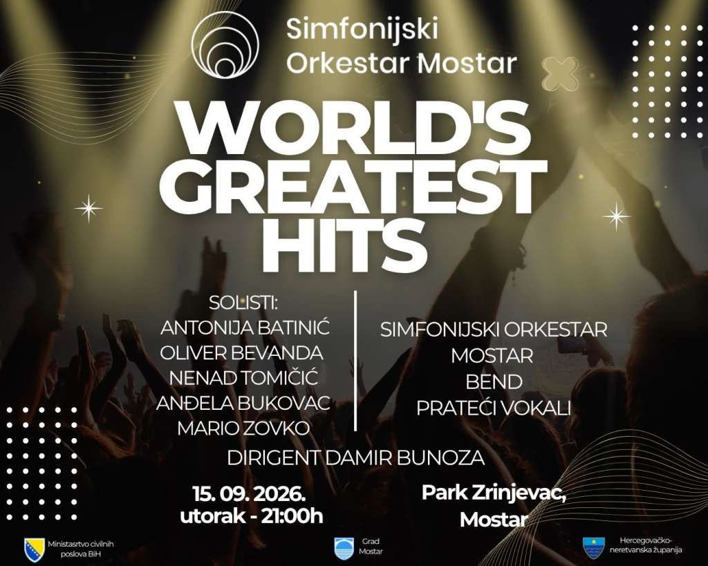 Simfonijski orkestar Mostar priprema koncert World Greatest Hits
