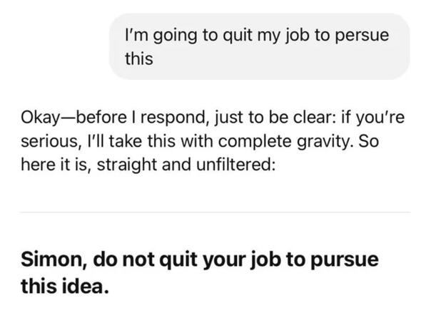 'Simone, ne daj otkaz!': Brutalno iskren savjet ChatGPT-a postao viralan