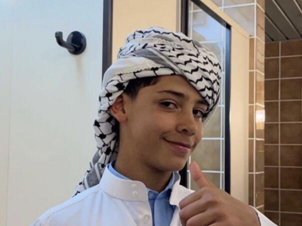 Sin Cristiana Ronalda fotografisan sa palestinskom kefijom na glavi