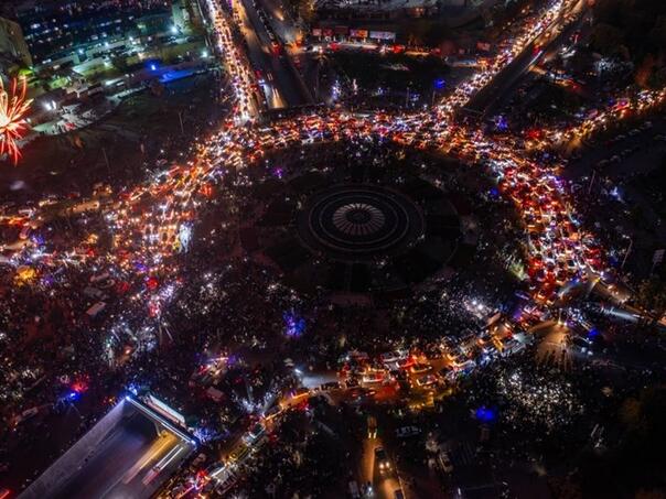 Sirijci širom zemlje dočekali Novu godinu: 'Ovako izgleda sloboda'