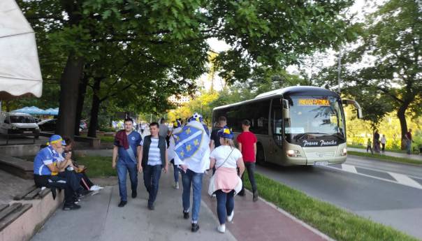 Sjajna atmosfera u Zenici uoči meča s Fincima