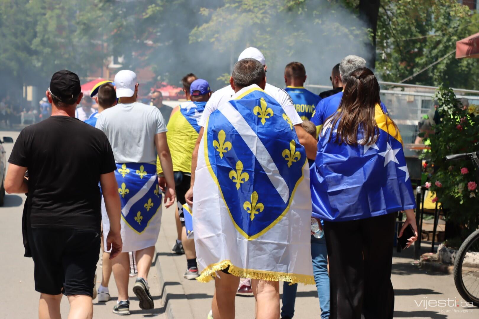 Sjajna atmosfera uoči meča protiv San Marina: Zenica u bojama BiH, poznati sastavi 