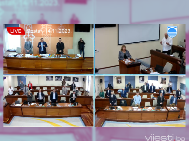 Sjednica Gradskog vijeća Mostar počela minutom šutnje za žrtve femicida