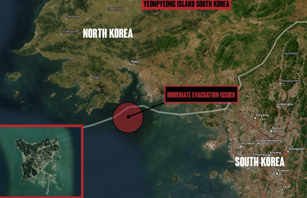 Sjeverna Koreja ispalila više od 200 granata na ostrvo Yeonpyeong