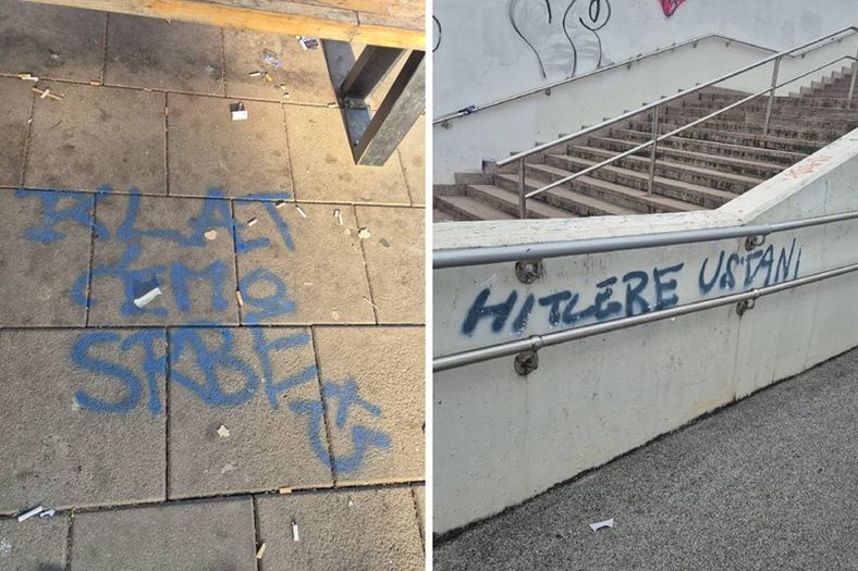 Skandalozni grafiti osvanuli u Zagrebu: Veliča se Hitler i pozivi na ubijenje