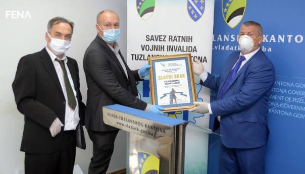 Skopljak zahvalio na priznanju Savezu ratnih vojnih invalida TK