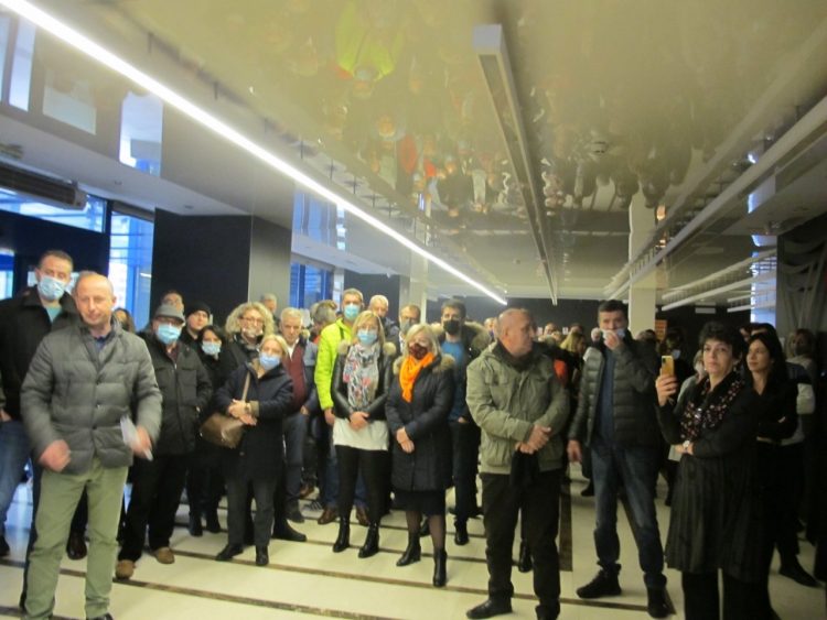 Skup radnika EPBiH u znak podrške Andeliji