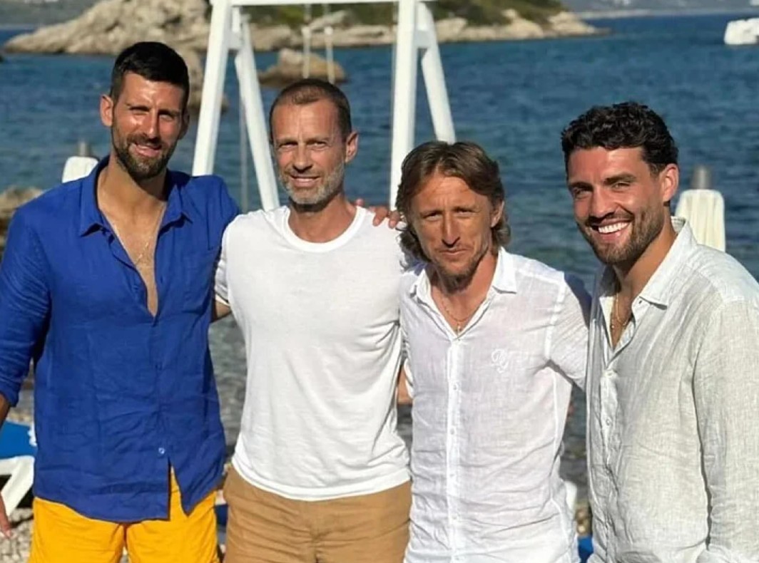 Skupa fotografija s Jadrana: Đoković, Modrić, Kovačić i Čeferin zajedno na odmoru