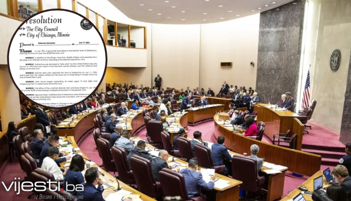 Skupština Čikaga jednoglasno usvojila rezoluciju o genocidu u Srebrenici