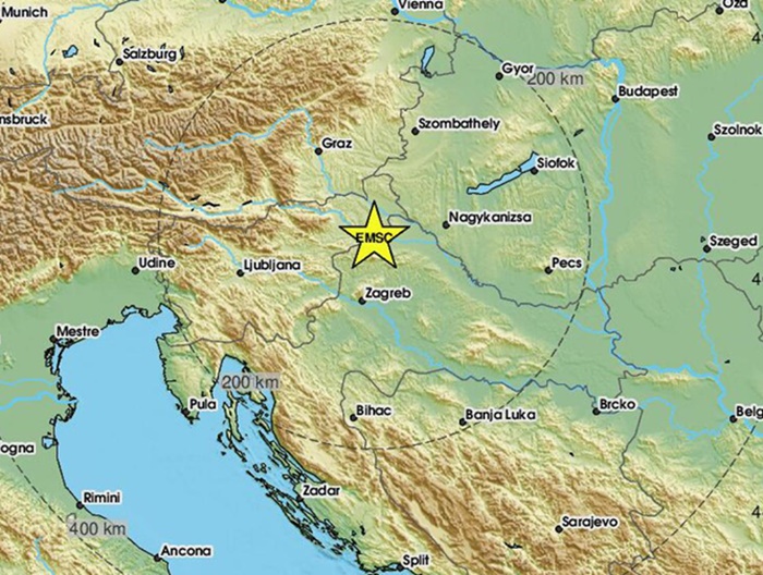 Slabiji zemljotres pogodio sjever Hrvatske, osjetio se i u Sloveniji