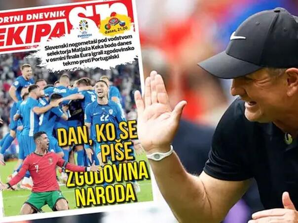 Slovenski mediji priželjkuju čudo protiv Portugala: 'Danas se piše naša historija'