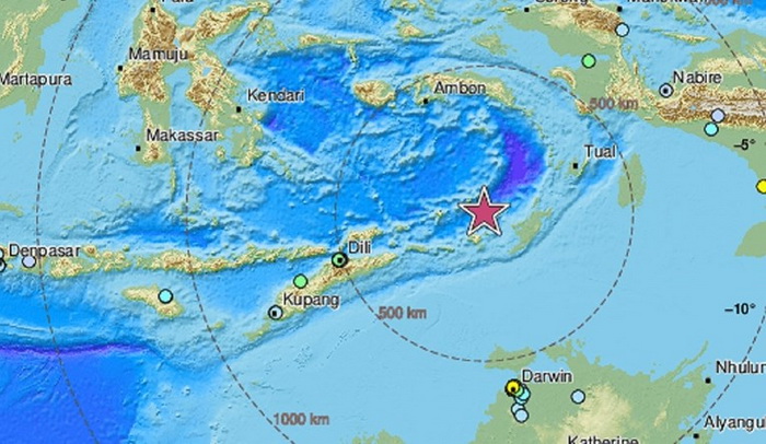 Snažan potres u Indoneziji, magnituda 7.6