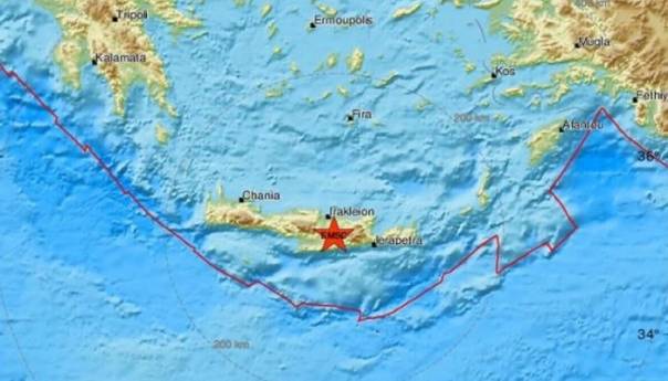 Snažan zemljotres jačine 6,5 stepeni pogodio otok Krit