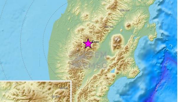 Snažan zemljotres na Kamčatki