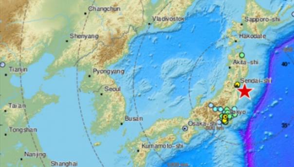 Snažan zemljotres pogodio Japan, 60 kilometara od Fukušime