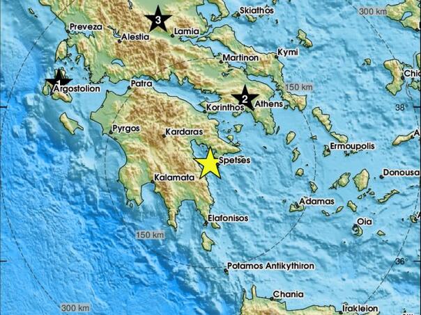 Snažan zemljotres pogodio južnu Grčku