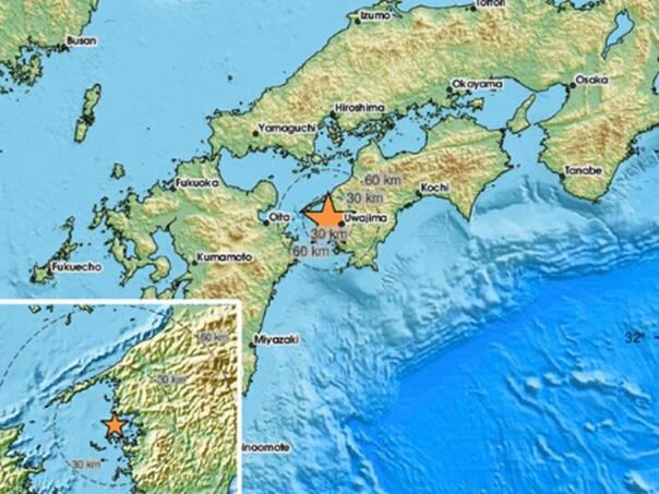 Snažan zemljotres pogodio ostrvo Šikoku u Japanu