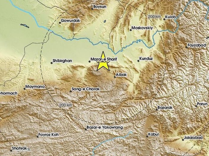 Snažan zemljotres pogodio sjever Afganistana