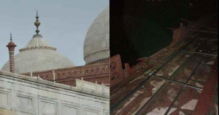 Snažne oluje oštetile Taj Mahal