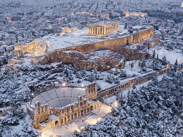 Snijeg i hladnoća u Grčkoj, zatvoreni putevi