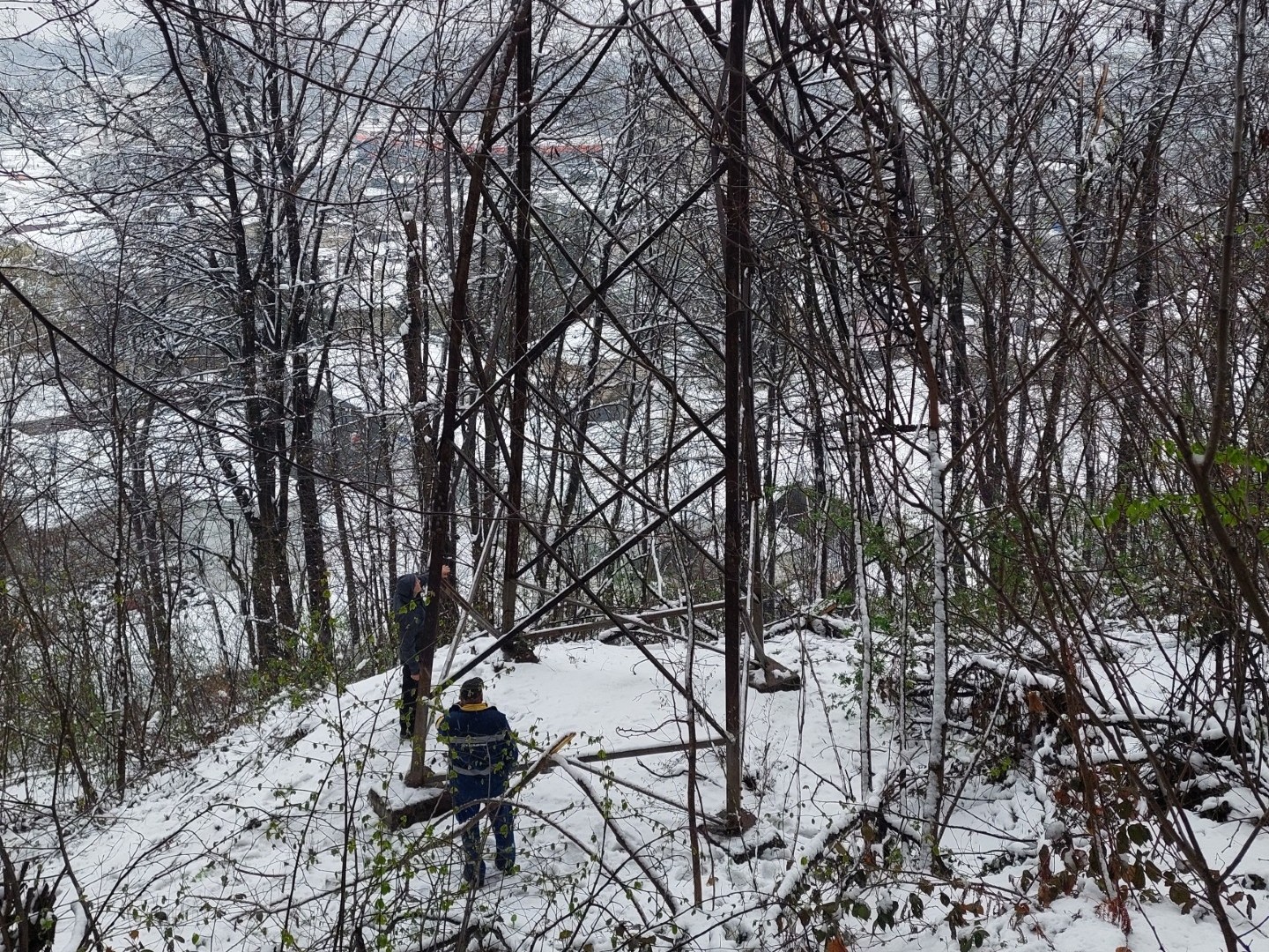 Snijeg izazvao kvarove i opterećenja na elektroenergetskoj infrastrukturi