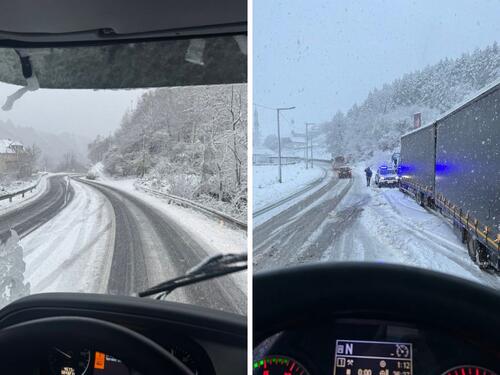 Snijeg na cestama, otežan saobraćaj u dijelovima Bosne