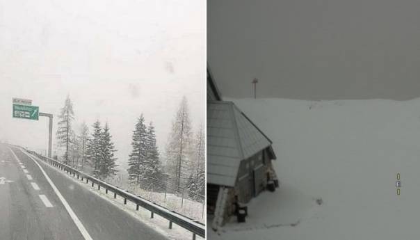 Snijeg pao u Austriji, Sloveniji i Hrvatskoj, a evo kad se očekuje i u BiH