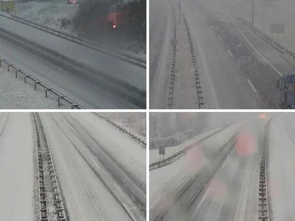 Snijeg sve bliži BiH: Zabijelile autoceste u Hrvatskoj