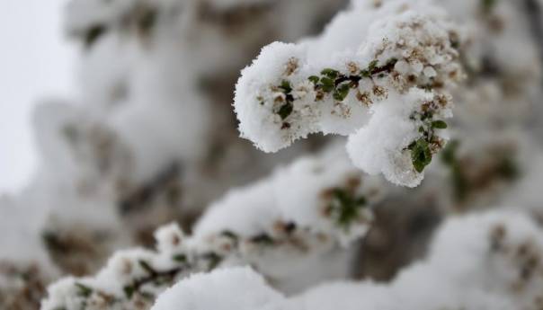 Snijeg u aprilu prekrio Sarajevo