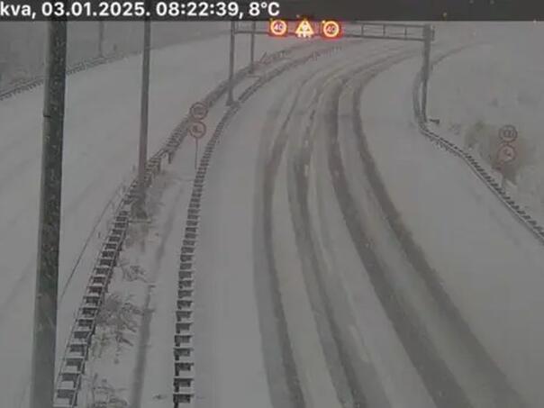 Snijeg u Hrvatskoj, izdat niz upozornja