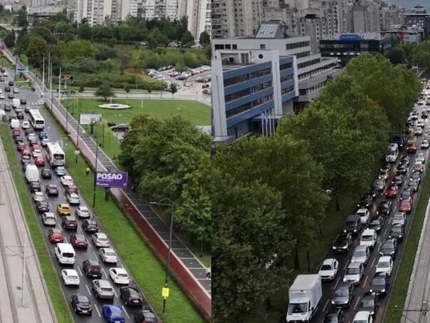 Snimak iz zraka: Zbog ovakvih gužvi nužna izgradnja Sjeverne longitudinale