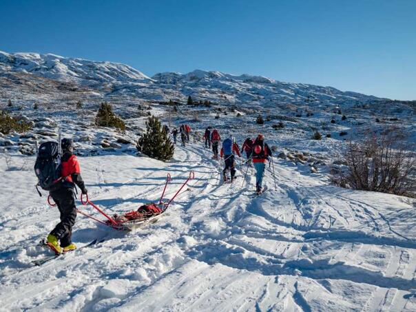 Spasioci usavršavali vještine potrebne za spašavanje u zimskim uslovima