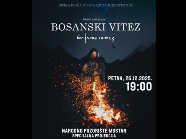 Specijalna projekcija filma "Bosanski vitez" u Narodnom pozorištu Mostar
