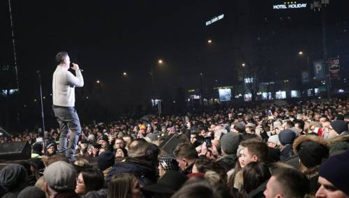 Spektakl u centru Sarajeva za doček Nove godine