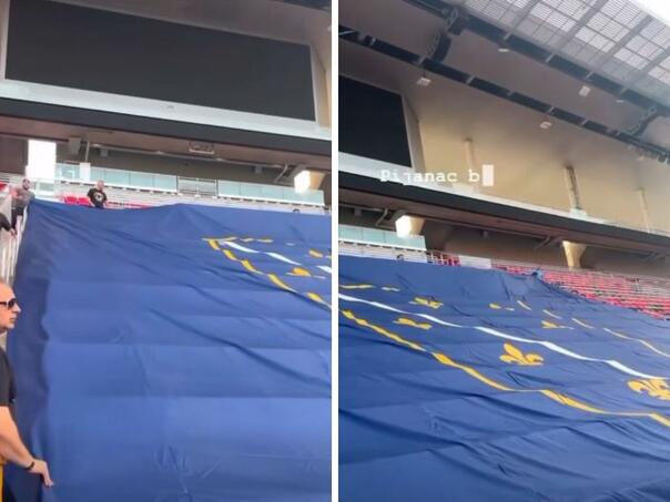 Spektakl u St. Louisu: Navijači BiH razvili ogromnu zastavu pred meč s Panamom