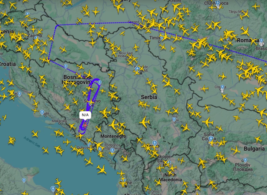 Špijunski avion NATO-a satima kruži iznad BiH