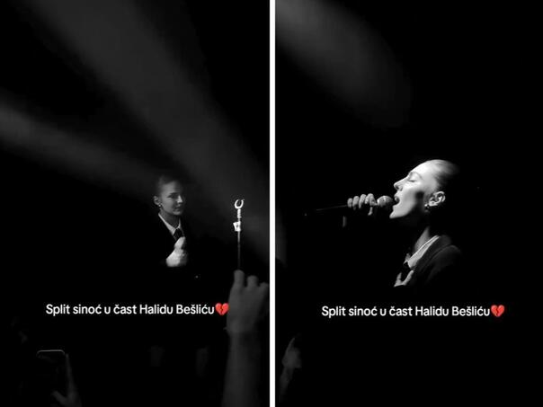 Split pjevao za Halida: Džejla Ramović dirnula sve izvedbom "Romanije"