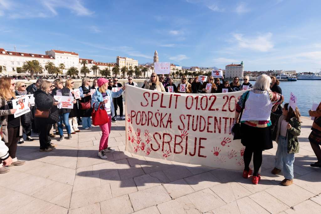 Split: Sedam privedenih zbog vrijeđanja demonstranata na podršci studentima u Srbiji