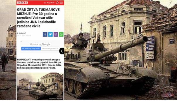 Sramni izvještaji iz Srbije: JNA je oslobodila Vukovar i spasila civile