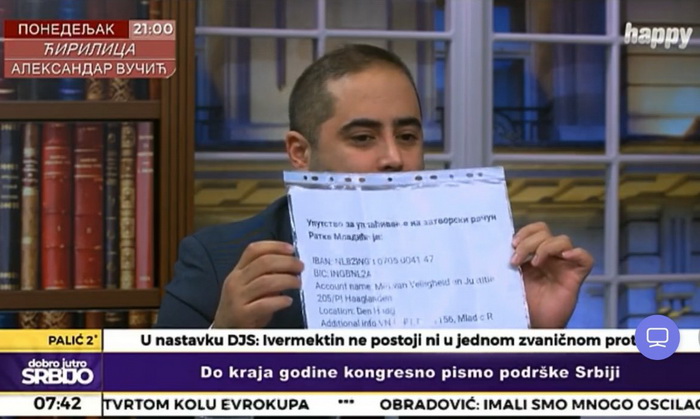 Sramno: Na Happy TV u Srbiji poziv za novčanu pomoć zločincu Mladiću