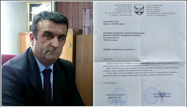 Sramno: Načelniku Kraljeviću smeta jačina zvuka ezana u Vlasenici