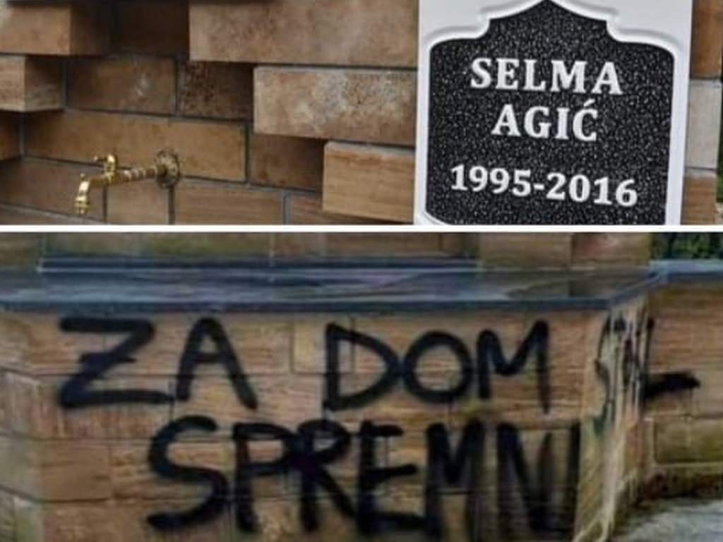 Sramotne poruke na hajr česmi u znak sjećanja na Selmu Agić i Editu Malkoč
