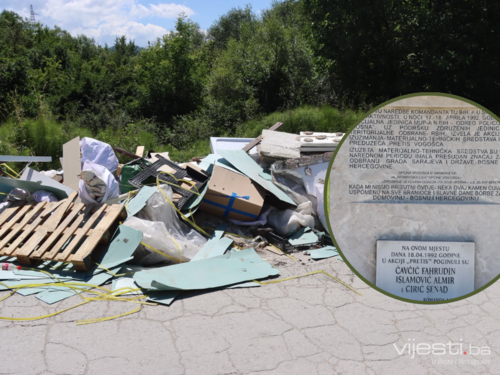 Sramotno: Divlja deponija pored spomenika sarajevskim herojima