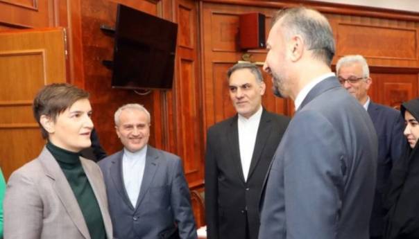 Srbija zainteresovana za saradnju sa Iranom, poručila Brnabić