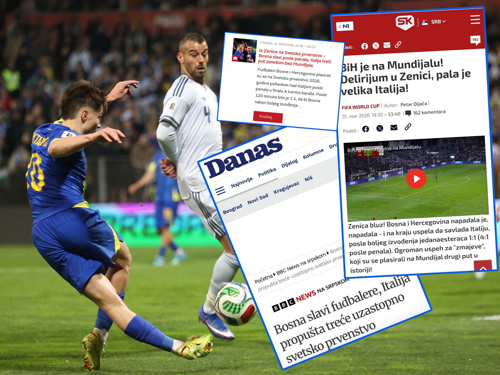 Srbijanski mediji: Bosna i Hercegovina izvela "fudbalsko čudo"