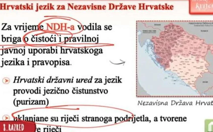 Srbijanski ministar zbog NDH povlači udžbenik hrvatskog jezika
