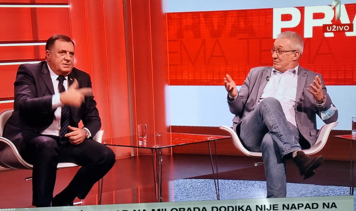Srbijanski novinar demolirao Dodika u emisiji, Dodik optužio Bidena za korupciju